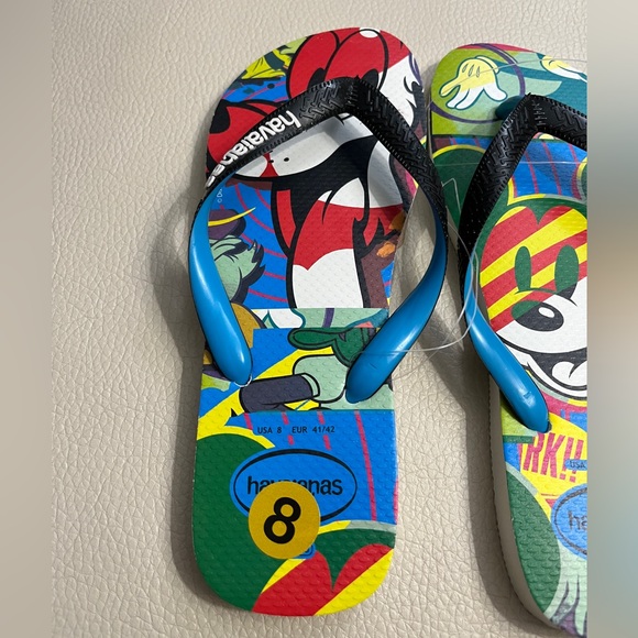 NWT - Havaianas x Mickey Mouse Flip Flop - Made in Brazil - US 8, US 9/10 - Picture 2 of 5